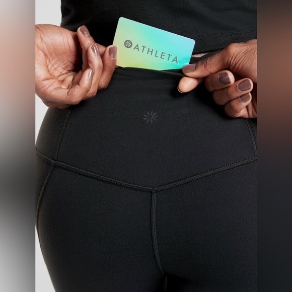 Athleta Shakti Mesh 7/8 Tight, BLACK Size XS - Picture 4 of 15